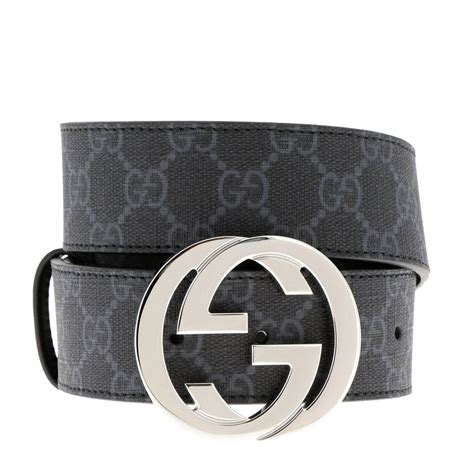 wearing gucci supreme belt men|black gucci imprime belt.